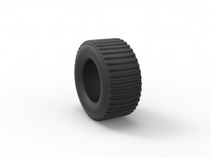 Dirt dragster rear tire scale 1 to 25 3Dプリントモデル