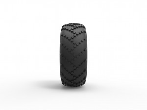 Low pressure tire scale 1 to 25 Model do druku 3D