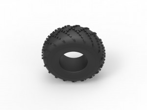 Low pressure tire scale 1 to 25 Model do druku 3D
