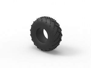 Low pressure tire scale 1 to 25 Model do druku 3D