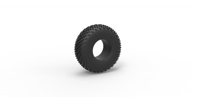 Low pressure tire 2 scale 1 to 25 3D Print Model .c4d .max .obj .3ds .fbx .stl .blend