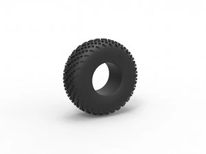 Low pressure tire 2 scale 1 to 25 3D Print Model