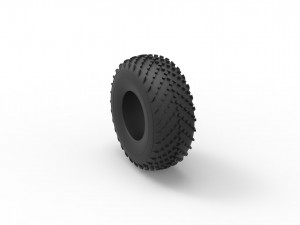 Low pressure tire 2 scale 1 to 25 3D Print Model