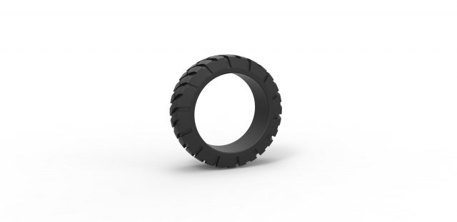 Offroad tire scale 1 to 25 3D-printmodel .c4d .max .obj .3ds .fbx .stl .blend 