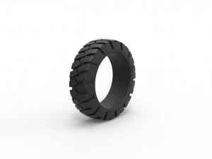 Offroad tire scale 1 to 25 3D Print Model