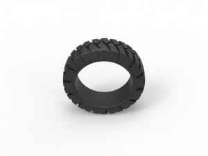 Offroad tire scale 1 to 25 3D Print Model