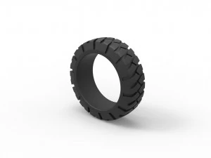 Offroad tire scale 1 to 25 3D Print Model