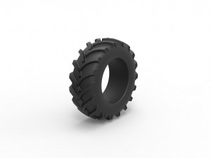 Offroad tire 2 scale 1 to 25 Model do druku 3D