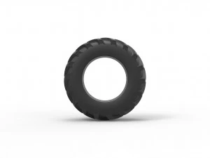 Offroad tire 2 scale 1 to 25 3D Print Model