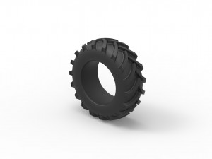 Offroad tire 2 scale 1 to 25 Model do druku 3D