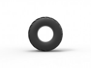 Offroad tire 3 scale 1 to 25 3D Print Model