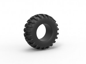 Offroad tire 4 scale 1 to 25 Model do druku 3D