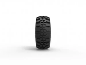 Offroad tire 4 scale 1 to 25 3D Print Model