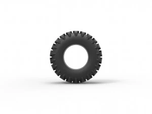 Offroad tire 4 scale 1 to 25 3D Print Model