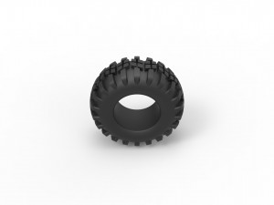 Offroad tire 4 scale 1 to 25 3D प्रिंट मॉडल
