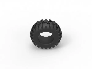 Offroad tire 4 scale 1 to 25 3D Print Model