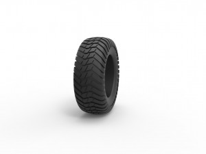 Offroad tire 5 scale 1 to 10 3D Print Model