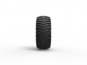 Offroad tire 6 scale 1 to 25 3D Print Model