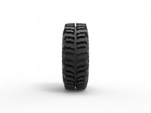 Offroad tire 7 scale 1 to 25 Modello di stampa 3D