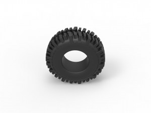 Offroad tire 7 scale 1 to 25 Modello di stampa 3D