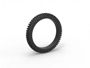 Offroad tire 8 scale 1 to 10 3D Print Model