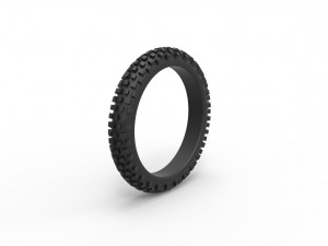 Offroad tire 8 scale 1 to 10 3D 打印模型