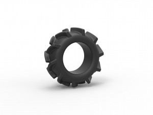 Offroad tire 9 scale 1 to 25 3D Print Model