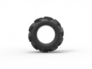 Offroad tire 9 scale 1 to 25 3D Baskı Modeli