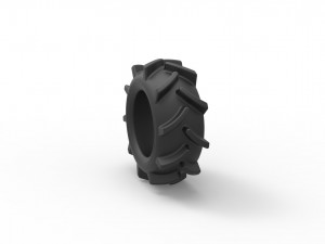 Offroad tire 9 scale 1 to 25 3D Baskı Modeli