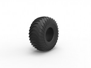 Offroad tire 10 scale 1 to 10 3D प्रिंट मॉडल