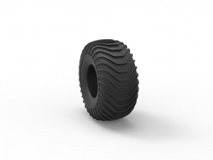 Offroad tire 10 scale 1 to 10 3D प्रिंट मॉडल