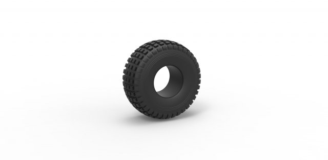 Offroad tire 11 scale 1 to 10 Modelo de Impressão 3D .c4d .max .obj .3ds .fbx .stl .blend 