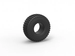 Offroad lastiği 11 &ouml;l&ccedil;ek 1'den 10'a 3D Baskı Modeli
