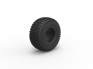 Offroad tire 11 scale 1 to 10 Modelo de Impressão 3D