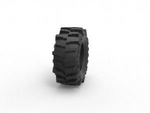 Offroad tire 12 scale 1 to 25 Modello di stampa 3D
