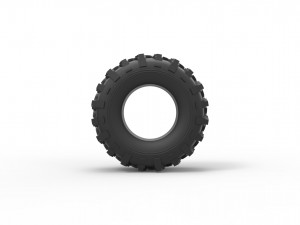 Offroad tire 12 scale 1 to 25 Modello di stampa 3D