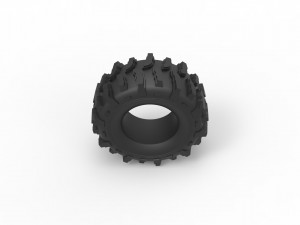 Offroad tire 12 scale 1 to 25 Modello di stampa 3D