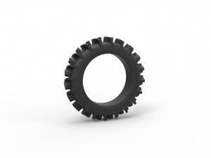 Offroad tire 13 scale 1 to 25 3D 打印模型