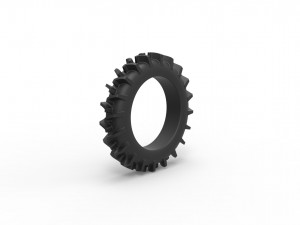 Offroad tire 13 scale 1 to 25 Model Cetak 3D