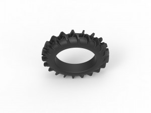 Offroad tire 13 scale 1 to 25 Model Cetak 3D