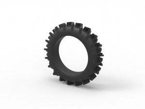 Offroad tire 13 scale 1 to 25 Model Cetak 3D