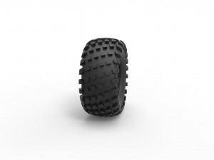 Offroad tire 14 scale 1 to 25 3D Print Model
