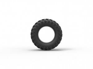 Offroad tire 14 scale 1 to 25 3D Print Model