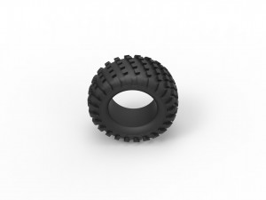 Offroad tire 14 scale 1 to 25 3D Print Model