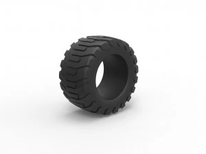 Offroad tire 15 scale 1 to 25 3D Print Model