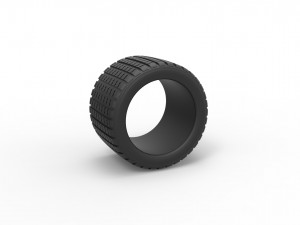 Offroad tire 16 scale 1 to 10 Model do druku 3D