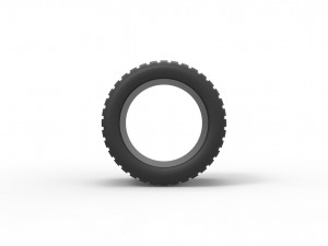 Offroad tire 16 scale 1 to 10 Model do druku 3D