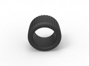 Offroad tire 16 scale 1 to 10 Model do druku 3D