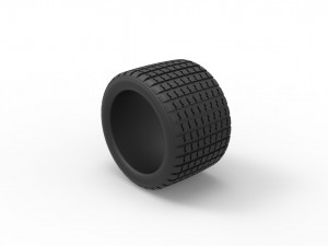 Offroad tire 16 scale 1 to 10 Model do druku 3D