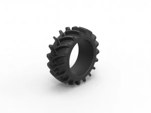 Offroad tire 17 scale 1 to 25 3D Print Model